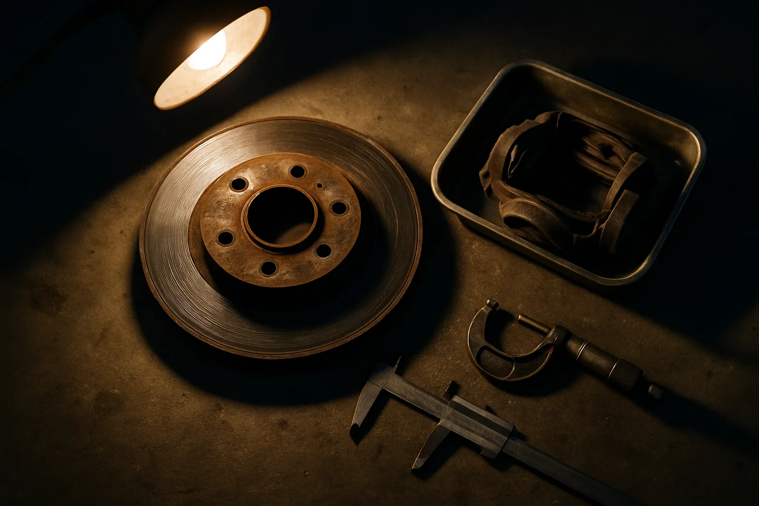 Brake rotor inspection and measurement